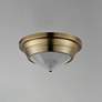 2_Maxim Hargreaves 10" Wide Natural Aged Brass 1-Light Flush Mount more views