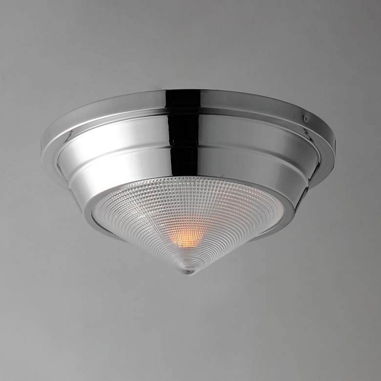 Image 2 Maxim Hargreaves 10" Wide Polished Nickel 1-Light Flush Mount more views