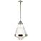 Maxim Hargreaves 13 1/2" Wide Polished Nickel 1-Light Pendant
