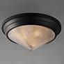 3_Maxim Hargreaves 16 1/2" Wide Black 3-Light Flush Mount more views