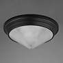 4_Maxim Hargreaves 16 1/2" Wide Black 3-Light Flush Mount more views