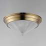 2_Maxim Hargreaves 16 1/2" Wide Natural Aged Brass 3-Light Flush Mount more views