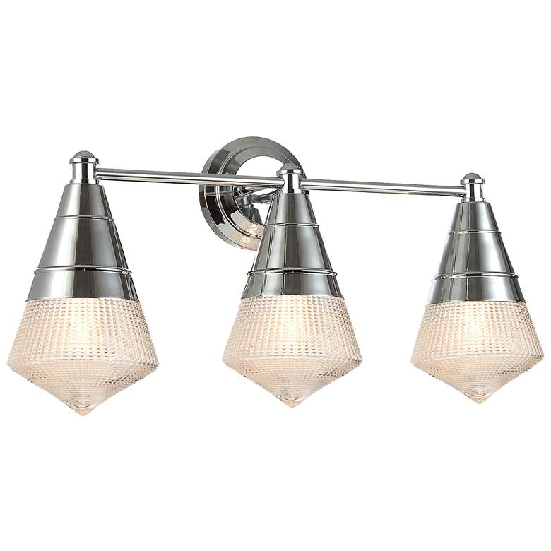 Image 1 Maxim Hargreaves 24" Wide Polished Chrome 3-Light Bath Vanity