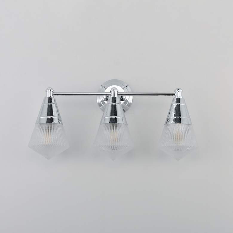 Image 2 Maxim Hargreaves 24" Wide Polished Chrome 3-Light Bath Vanity more views