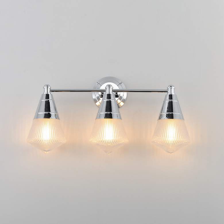 Image 3 Maxim Hargreaves 24" Wide Polished Chrome 3-Light Bath Vanity more views