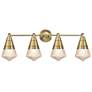1_Maxim Hargreaves 33 1/4" Wide Natural Aged Brass 4-Light Bath Vanity