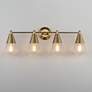 3_Maxim Hargreaves 33 1/4" Wide Natural Aged Brass 4-Light Bath Vanity more views