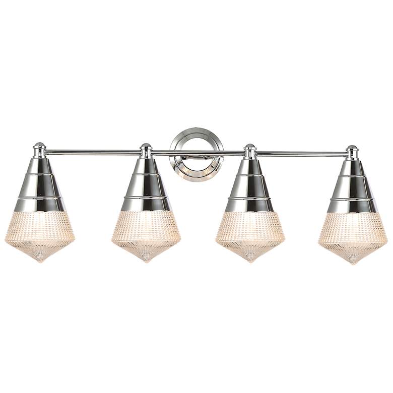 Image 1 Maxim Hargreaves 33 1/4" Wide Polished Chrome 4-Light Bath Vanity