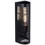 1_Maxim Hatcher 13 1/2" High Black 1-Light Wall Sconce
