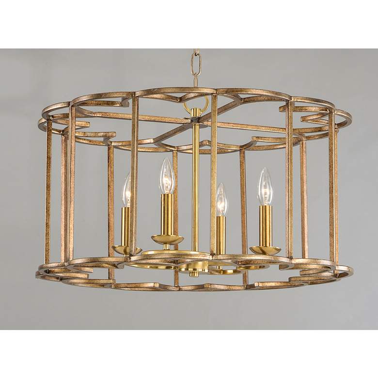 Image 3 Maxim Helix 24" Wide Bronze Fusion 4-Light Chandelier more views