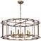 Maxim Helix 31 1/2" Wide Bronze Fusion 6-Light Pendant