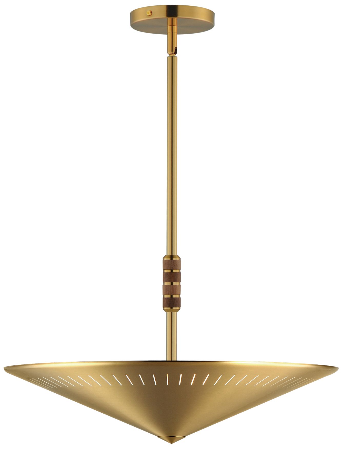 Maxim Helsinki 20"W Natural Aged Brass Cone Pendant Light