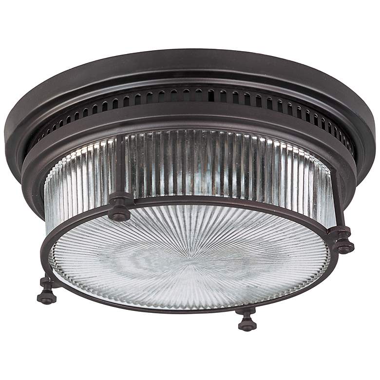 Image 2 Maxim Hi-Bay 13" Wide Modern Industrial Bronze Ceiling Light