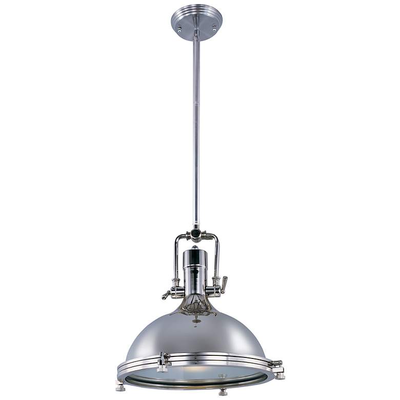 Image 1 Maxim Hi-Bay 17 3/4" Wide Polished Nickel Pendant Light