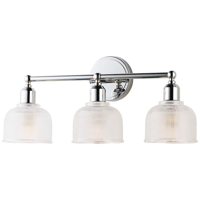 Image 1 Maxim Hollow 23" Wide Polished Chrome 3-Light Bath Light