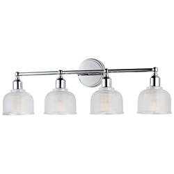 Maxim Hollow 31" Wide Polished Chrome 4-Light Bath Light