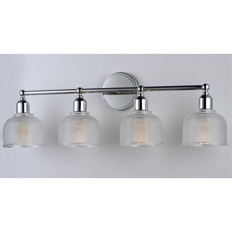 Image 3 Maxim Hollow 31" Wide Polished Chrome 4-Light Bath Light more views