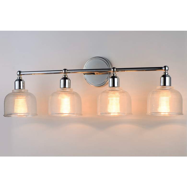 Image 4 Maxim Hollow 31" Wide Polished Chrome 4-Light Bath Light more views