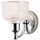 Maxim Hollow 8" High Polished Chrome Wall Sconce
