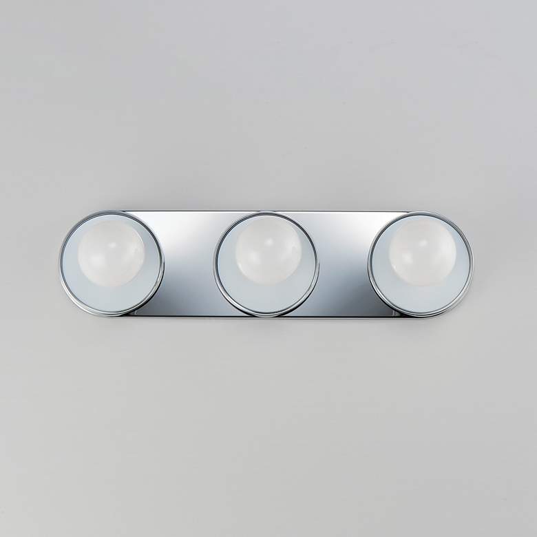 Image 2 Maxim Hollywood 20" Wide Black/Chrome 3-Light Sconce more views