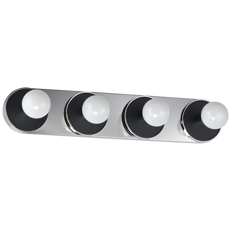 Image 1 Maxim Hollywood 26 1/2" Wide Chrome 4-Light Sconce w/ LED Bulb