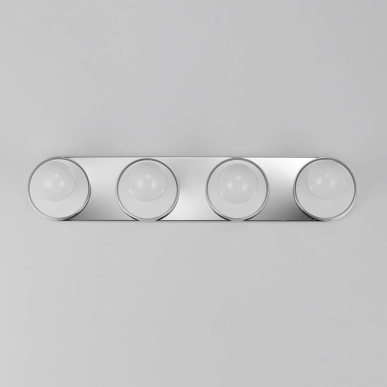 Image 2 Maxim Hollywood 26 1/2" Wide Polished Chrome 4-Light Sconce more views