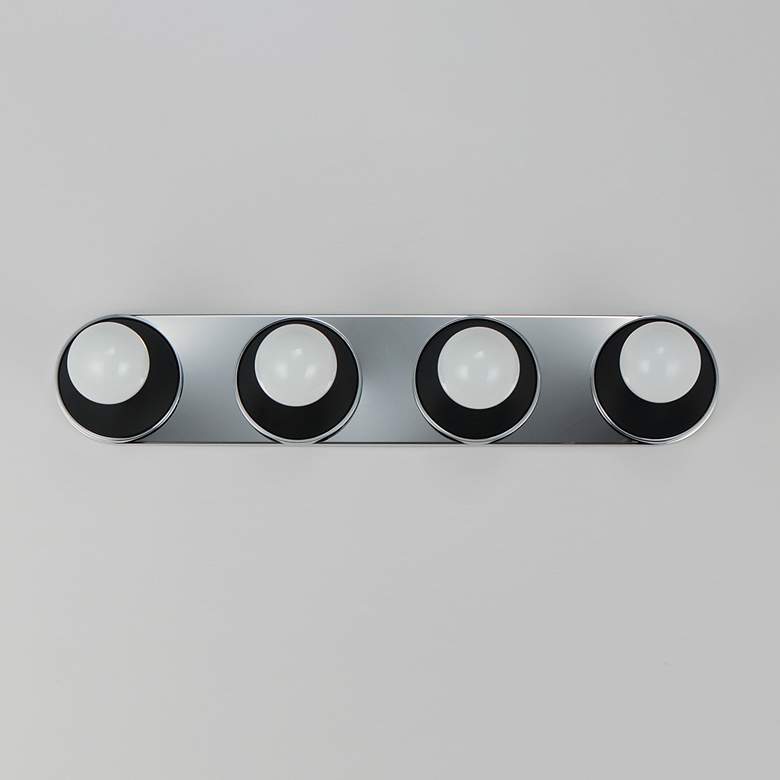 Image 3 Maxim Hollywood 26 1/2" Wide Polished Chrome 4-Light Sconce more views