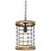 Maxim Homestead 10" Wide Black and Driftwood Mini Pendant