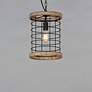 3_Maxim Homestead 10" Wide Black and Driftwood Mini Pendant more views