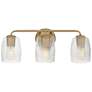 1_Maxim Honey 22" Wide Natural Aged Brass 3-Light Bath Vanity