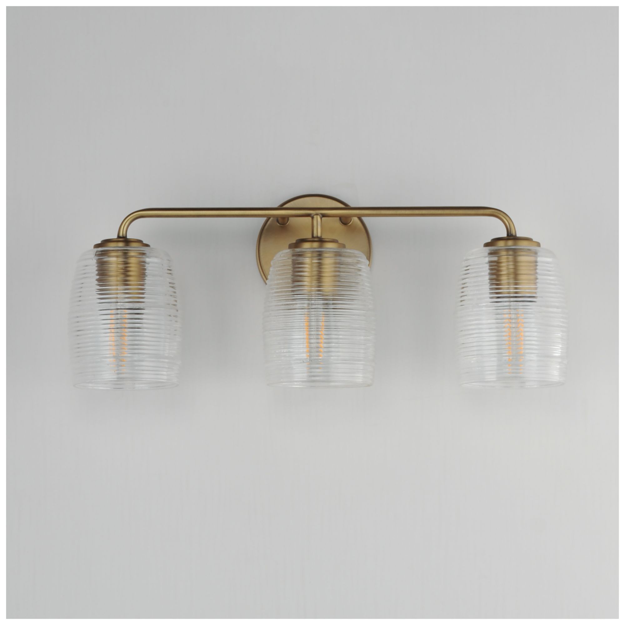 Image 2 Maxim Honey 22" Wide Natural Aged Brass 3-Light Bath Vanity more views
