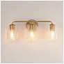 3_Maxim Honey 22" Wide Natural Aged Brass 3-Light Bath Vanity more views