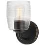 1_Maxim Honey 8 1/2" High Kentucky Bronze 1-Light Sconce