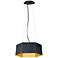 Maxim Honeycomb 16" Wide Black and Gold LED Pendant Light