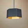 1_Maxim Honeycomb 9" Wide Black Gold LED Geometric Mini-Pendant Light