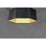 4_Maxim Honeycomb 9" Wide Black Gold LED Geometric Mini-Pendant Light more views