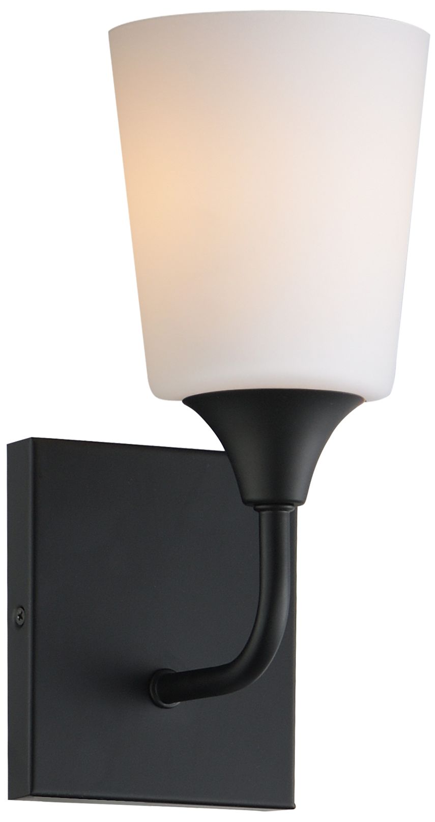Maxim Hudson 11" High White/Black 1-Light Sconce