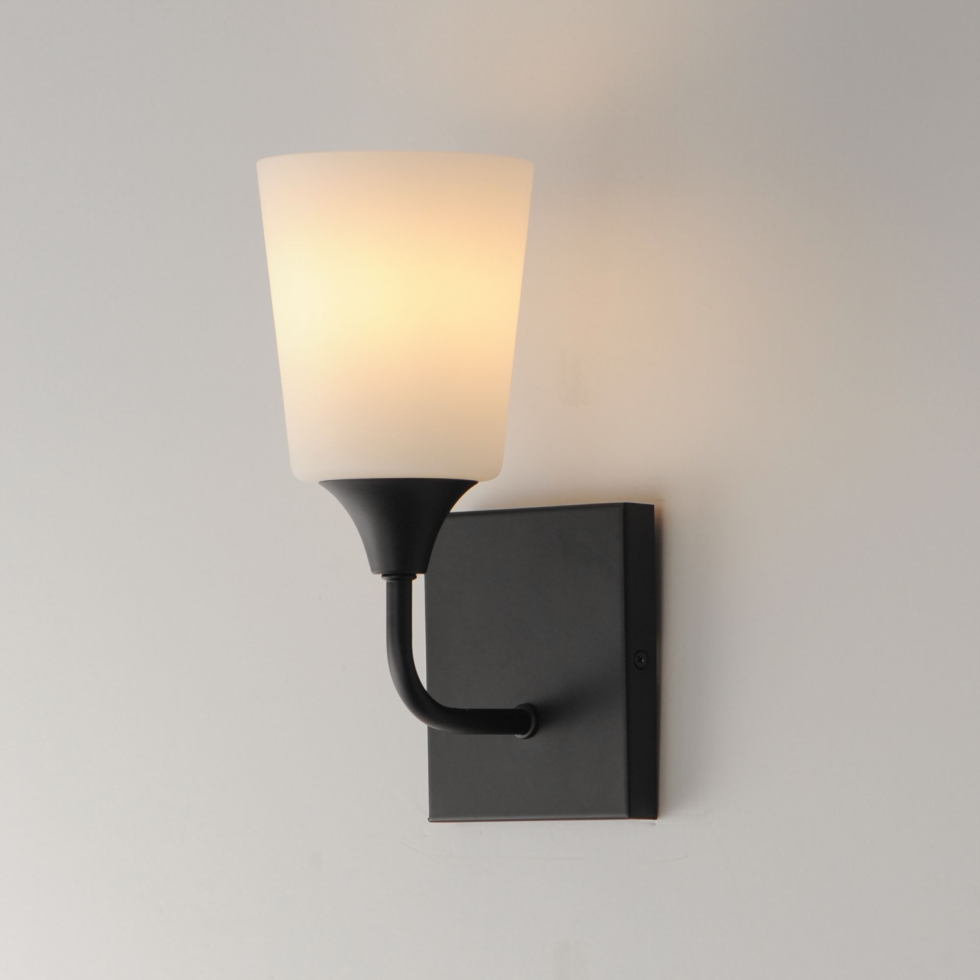 Image 5 Maxim Hudson 11" High White/Black 1-Light Sconce more views