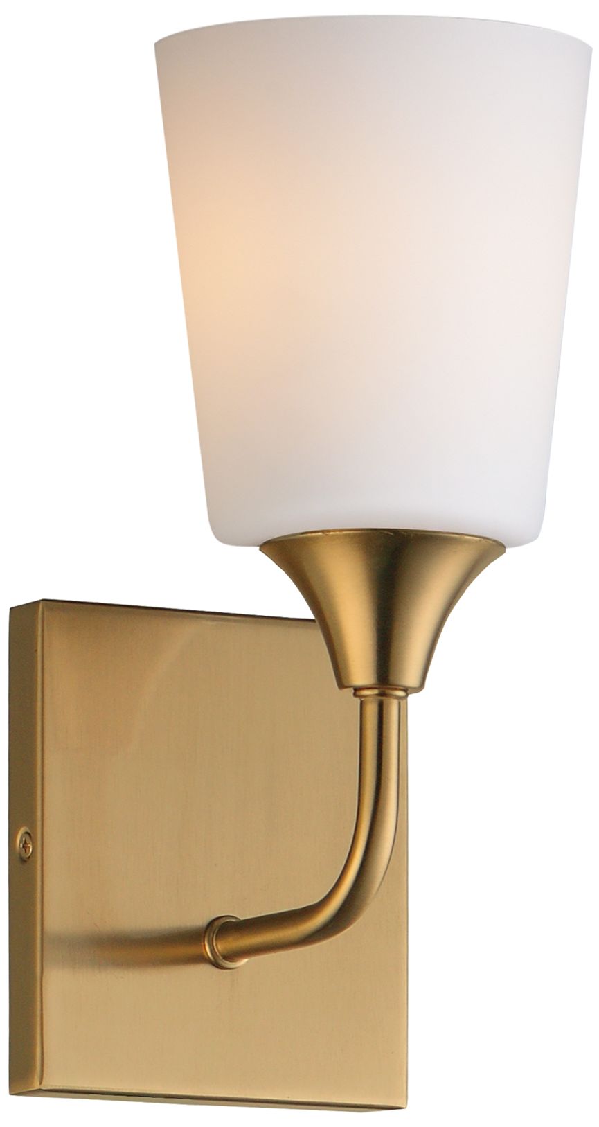 Maxim Hudson 11" High White/Satin Nickel 1-Light Sconce