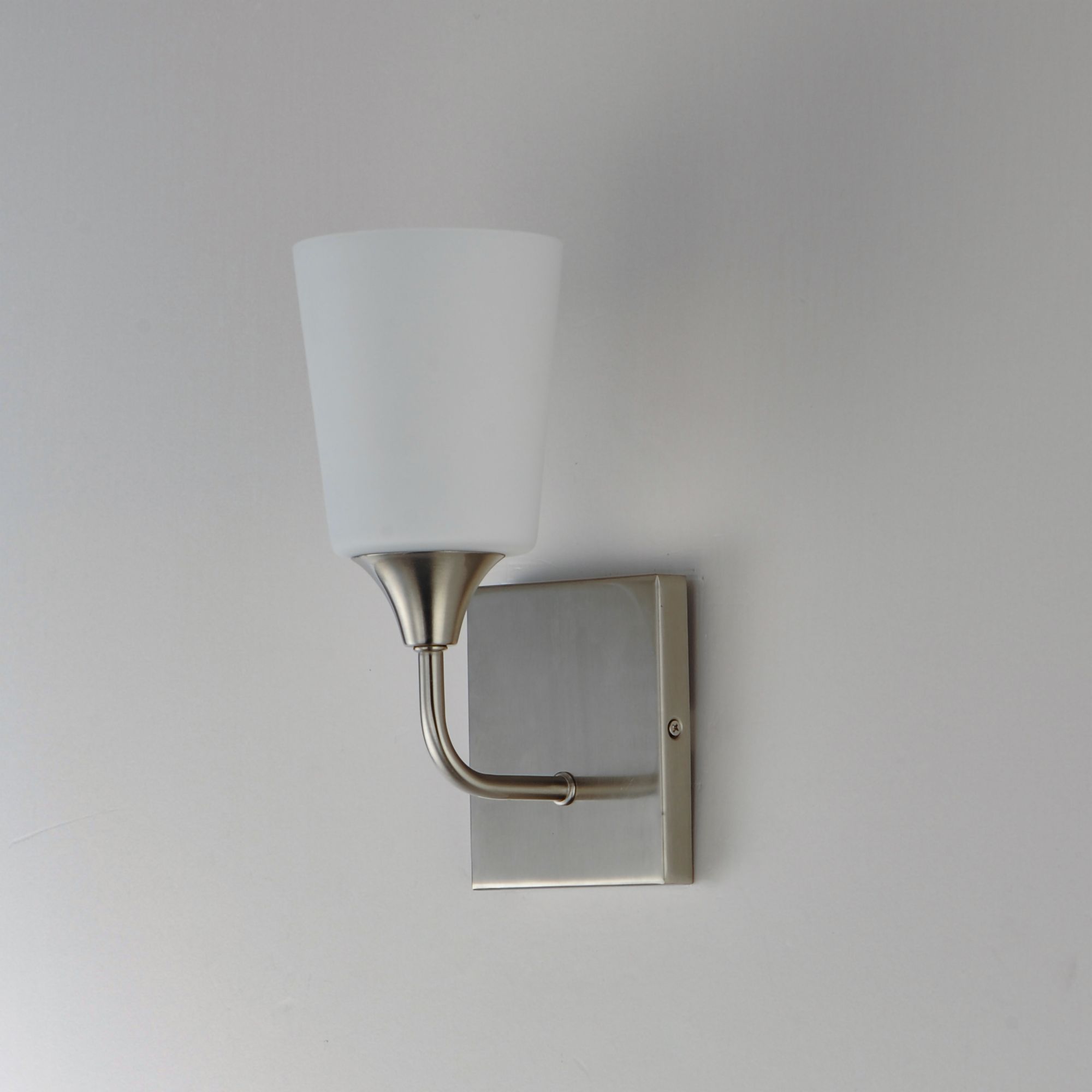 Image 4 Maxim Hudson 11" High White/Satin Nickel 1-Light Sconce more views