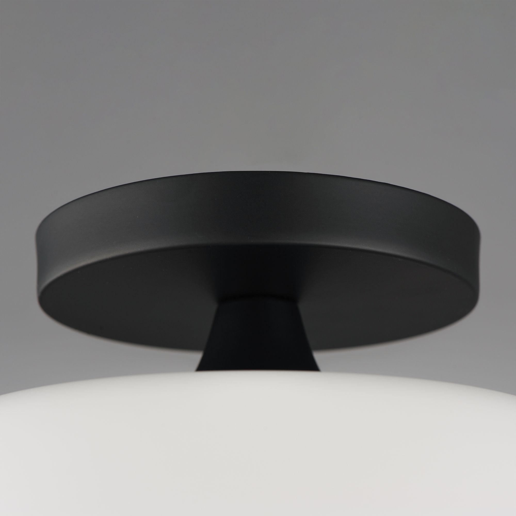 Image 6 Maxim Hudson 12" Wide White/Black 1-Light Semi-Flush Mount/Pendant more views