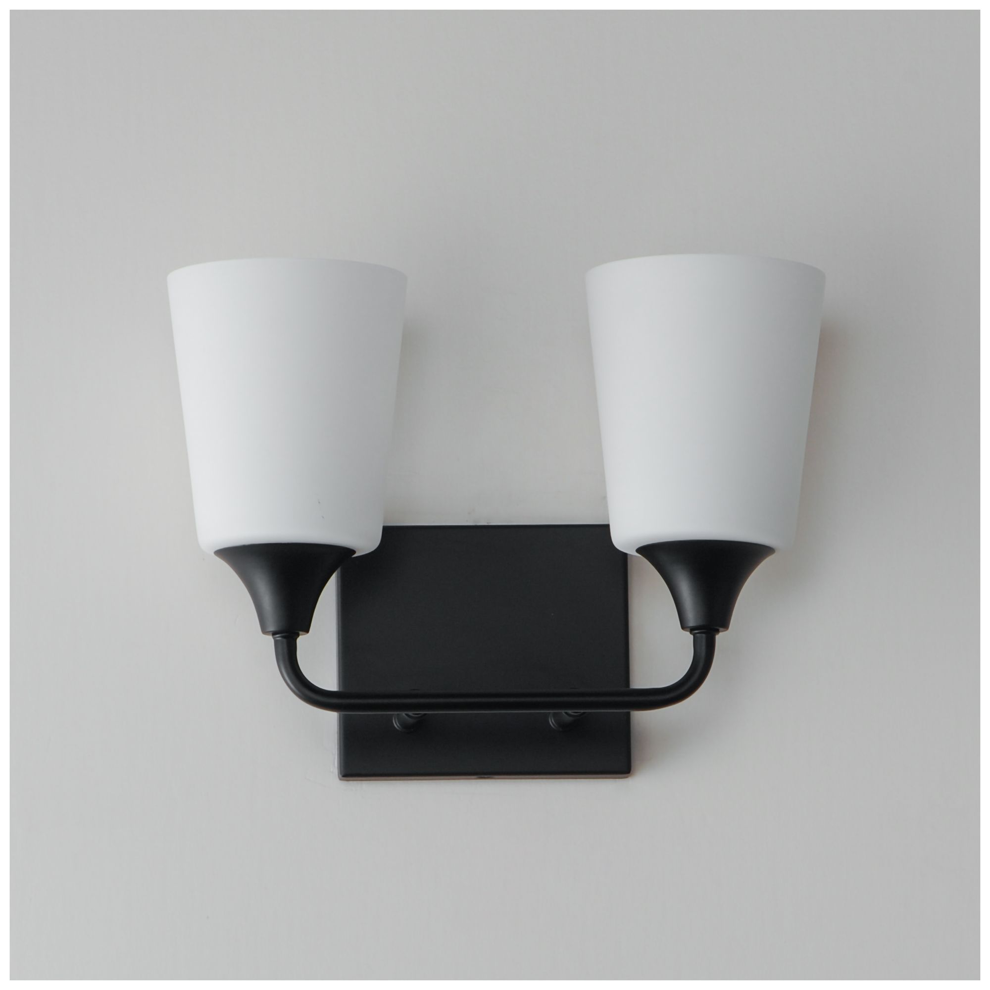 Image 3 Maxim Hudson 13" Wide White/Black 2-Light Bath Vanity more views