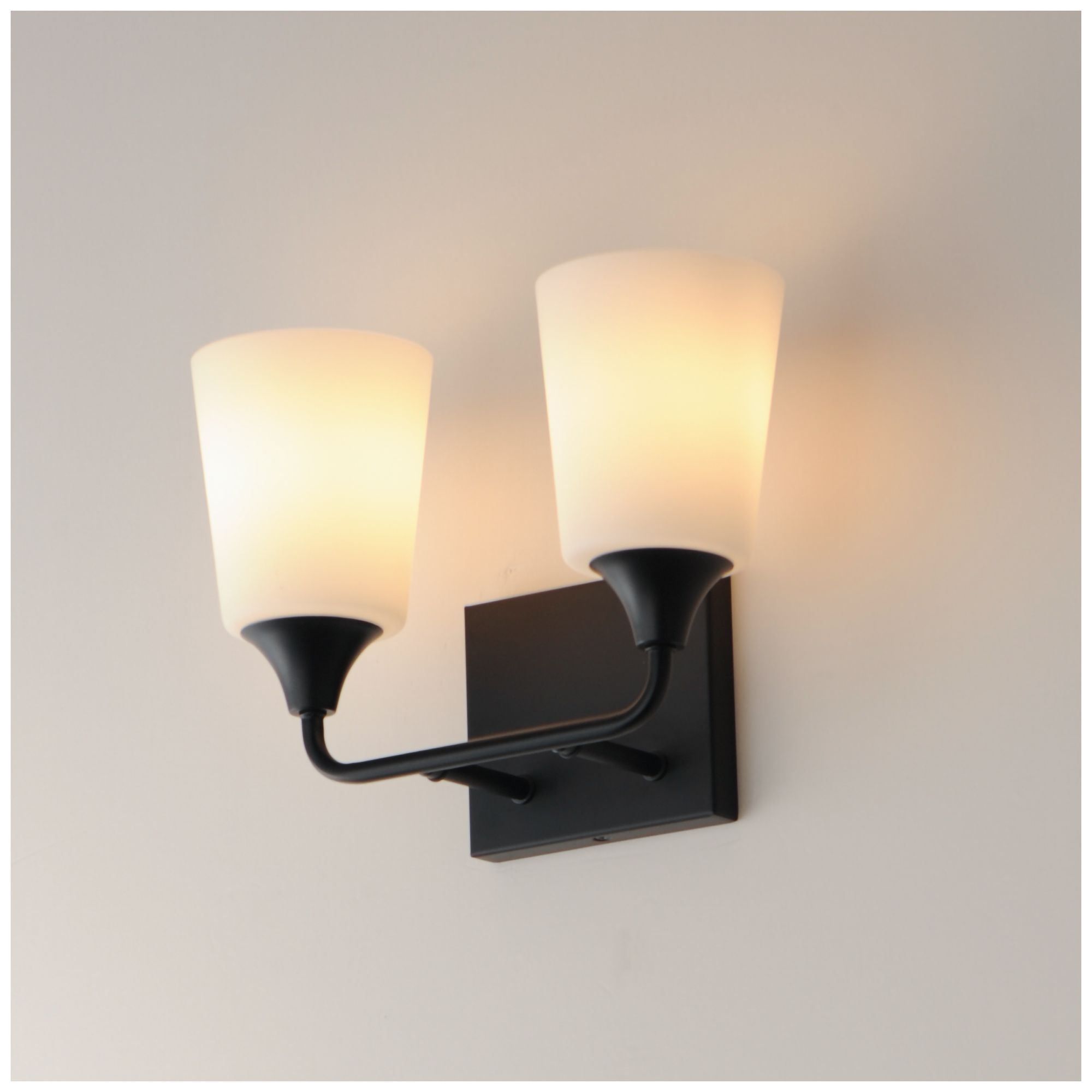 Image 5 Maxim Hudson 13" Wide White/Black 2-Light Bath Vanity more views