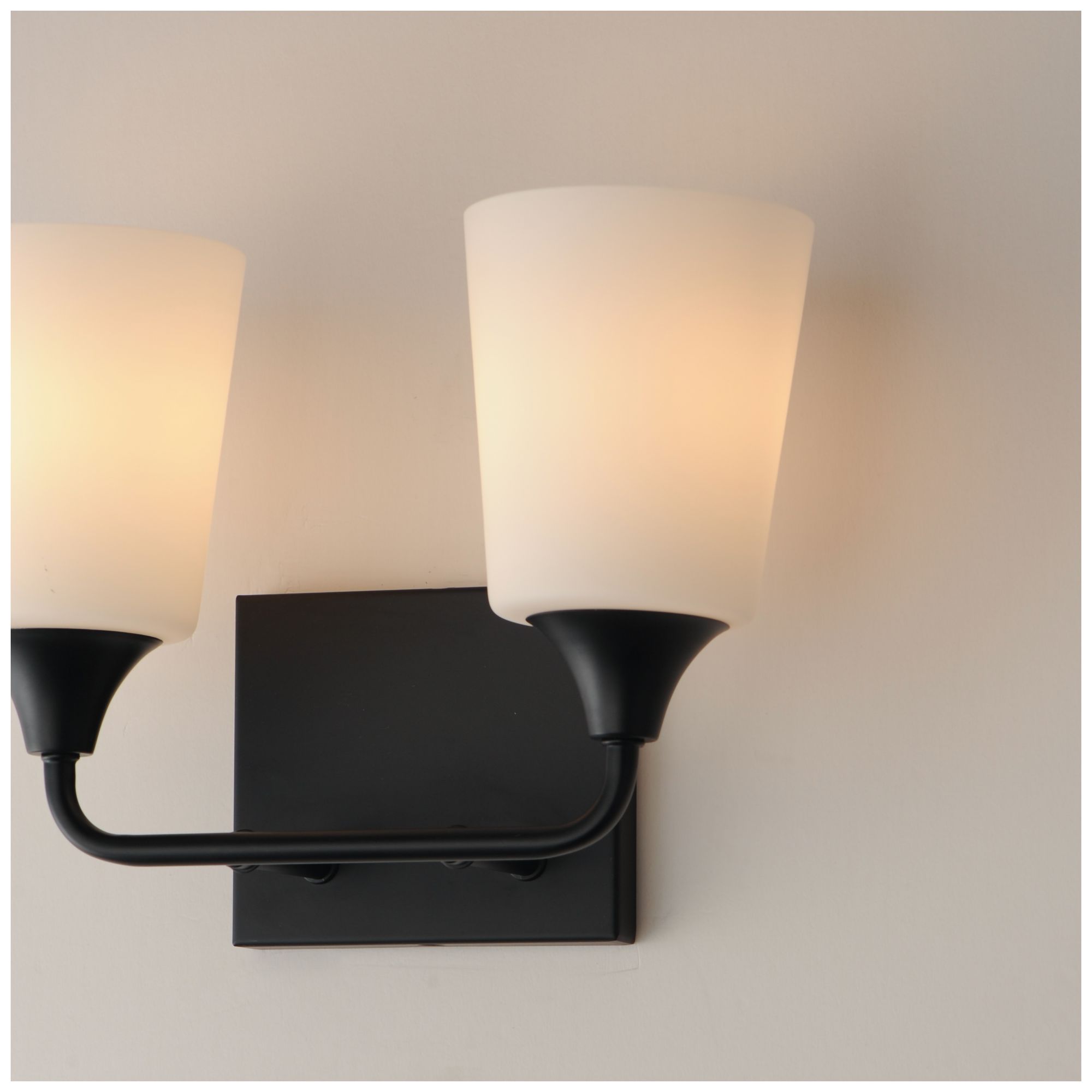 Image 6 Maxim Hudson 13" Wide White/Black 2-Light Bath Vanity more views