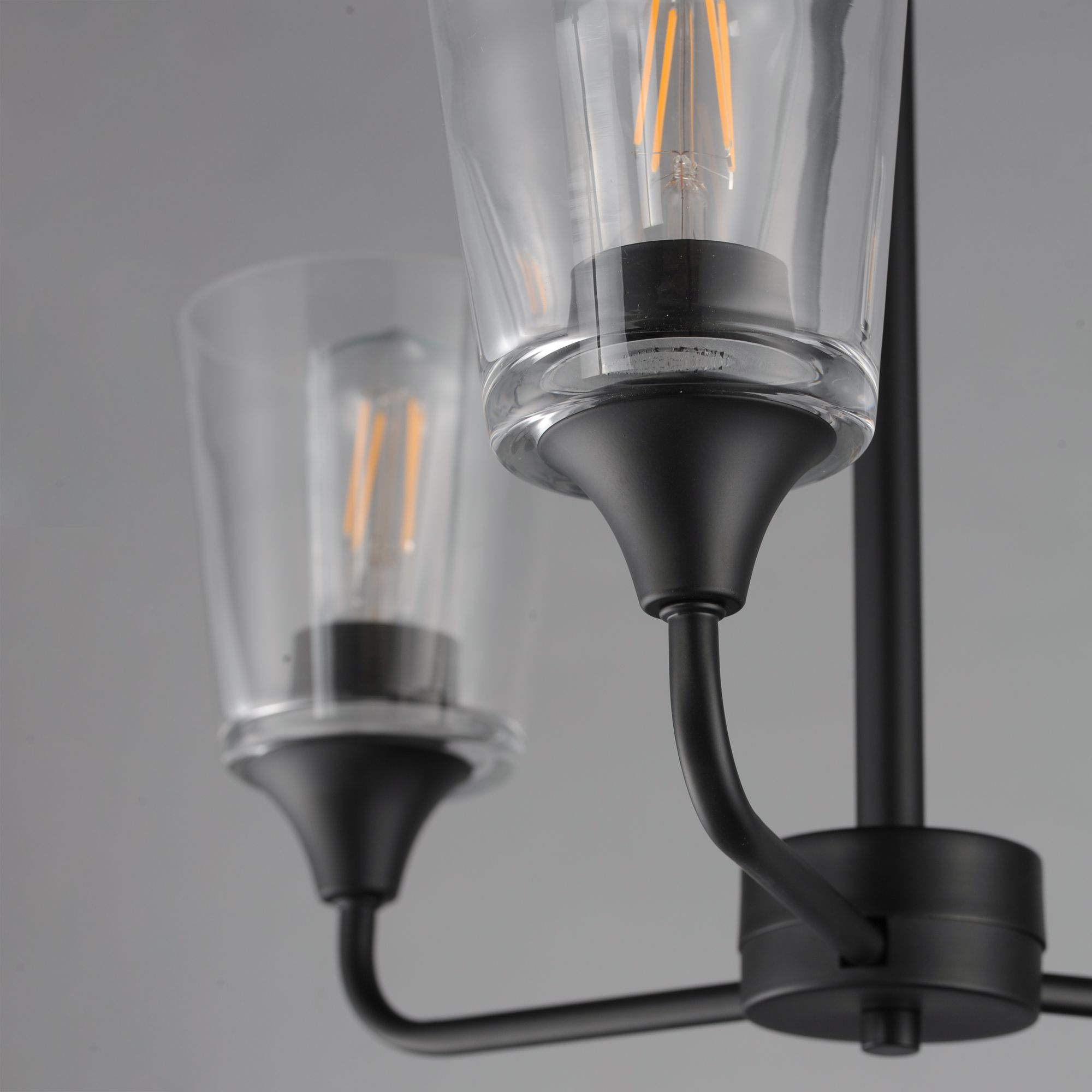 Image 5 Maxim Hudson 19 3/4" Wide Clear/Black 3-Light Chandelier more views