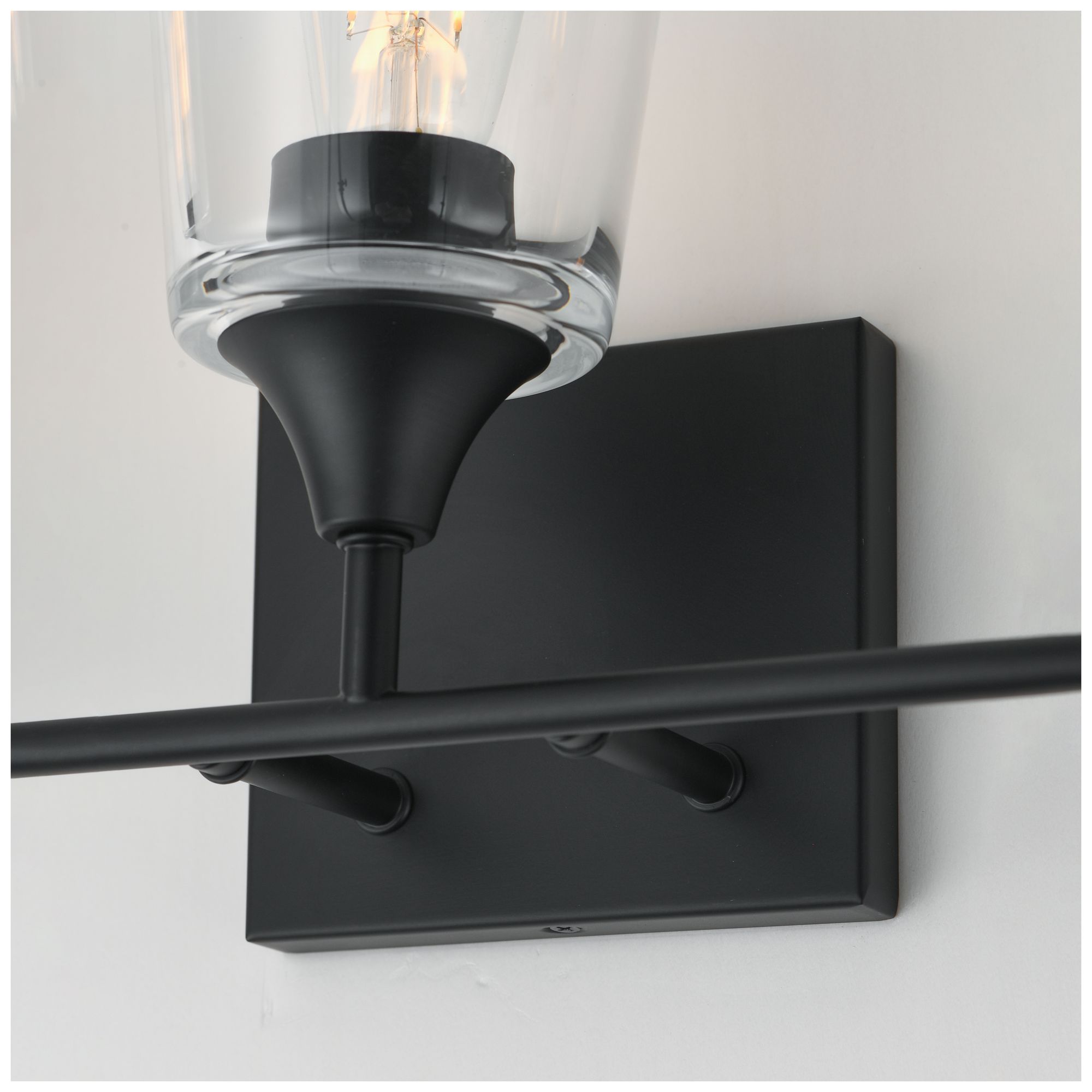 Image 6 Maxim Hudson 20 1/2" Wide Clear/Black 3-Light Bath Vanity more views