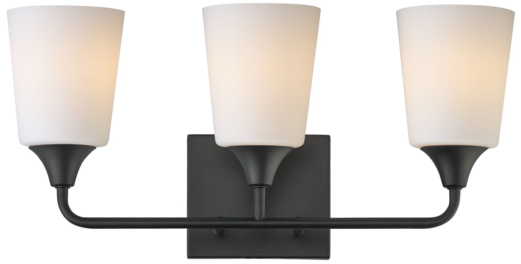 Image 2 Maxim Hudson 20 1/2" Wide White/Black 3-Light Bath Vanity