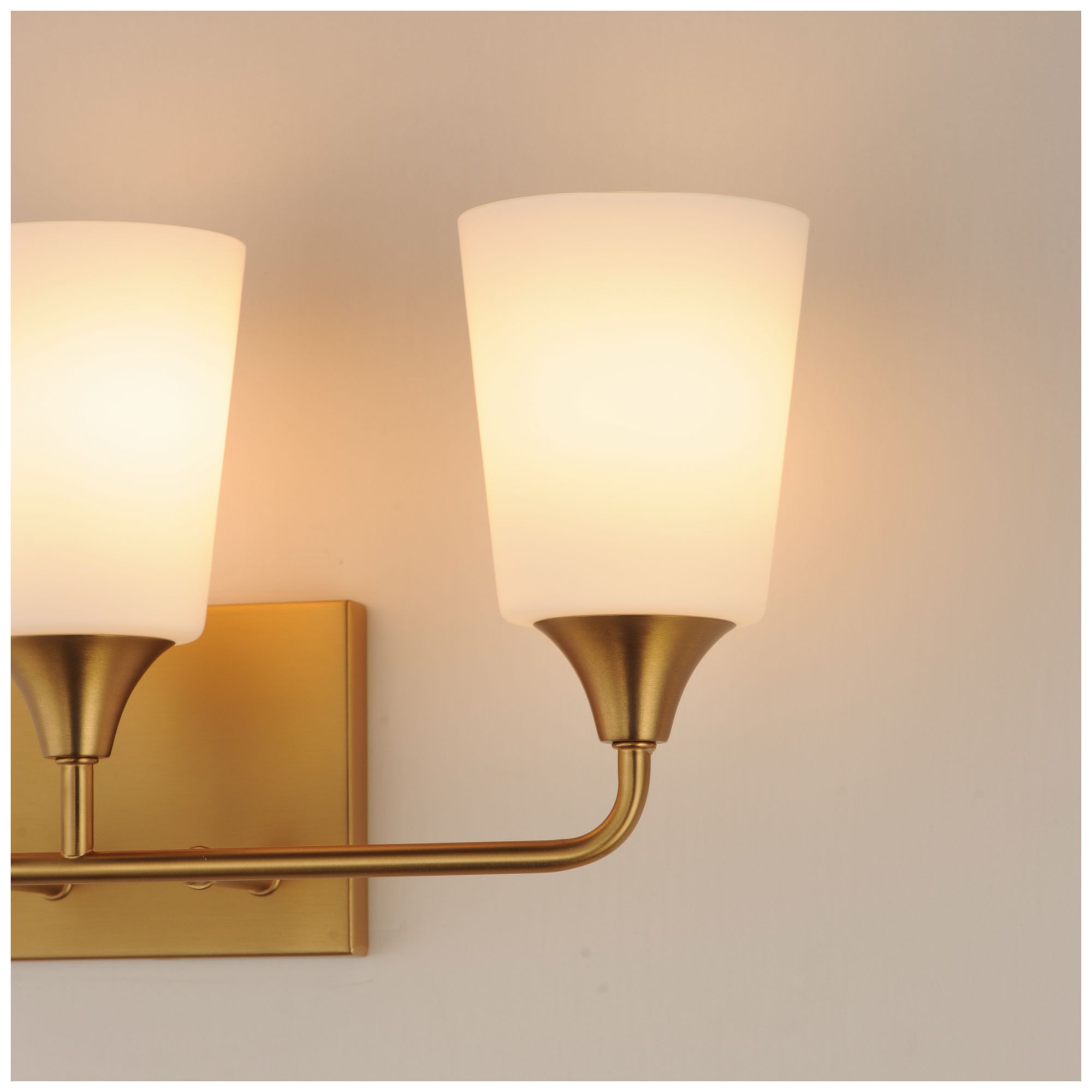 Image 6 Maxim Hudson 20 1/2" Wide White/Natural Aged Brass 3-Light Bath Vanity more views