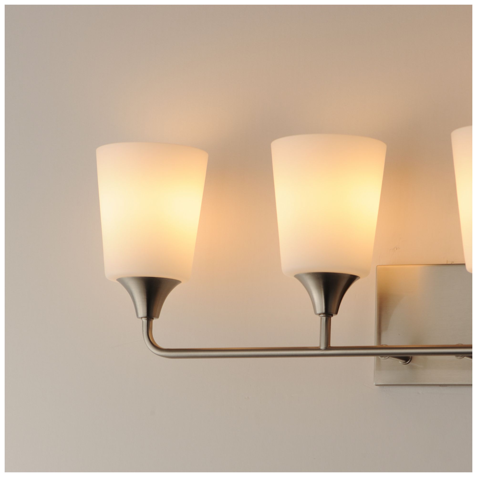 Image 6 Maxim Hudson 28 1/4" Wide White/Satin Nickel 4-Light Bath Vanity more views