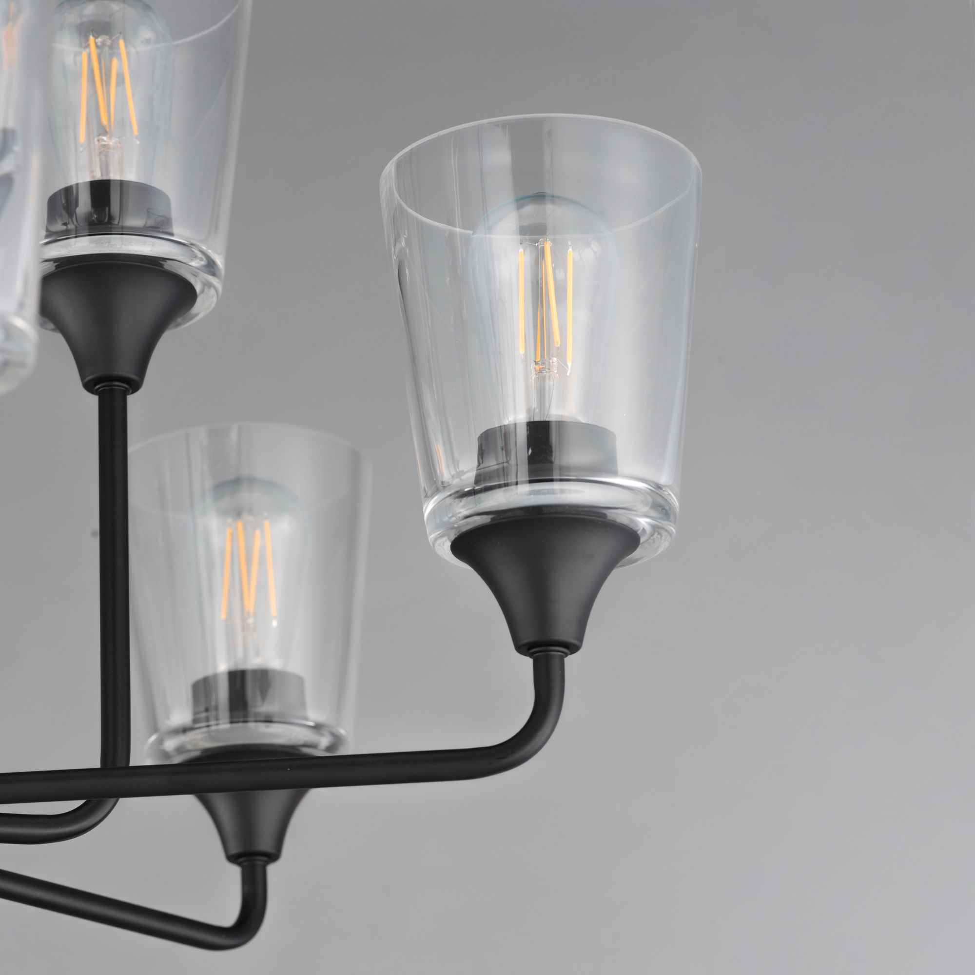 Image 5 Maxim Hudson 30" Wide Clear/Black 9-Light Two-Tier Chandelier more views